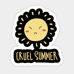 Angry Sun cute Sticker